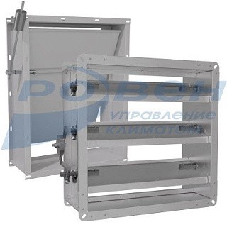 Клапан обратный общего назначения прямоугольного сечения